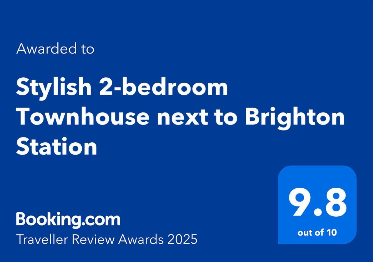 Stylish 2-Bedroom Townhouse Next To Brighton Station Екстериор снимка